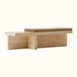 Neil Travertine Frame Bench - Image 2