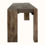 Troy Brown Wood Bench - Image 2