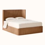 Seth Fluted Wood Queen Bed - Image 2
