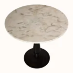 Mia Marble Matte Side Table - Image 2
