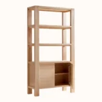 Ryan Oak Wood Bookcase - Image 2